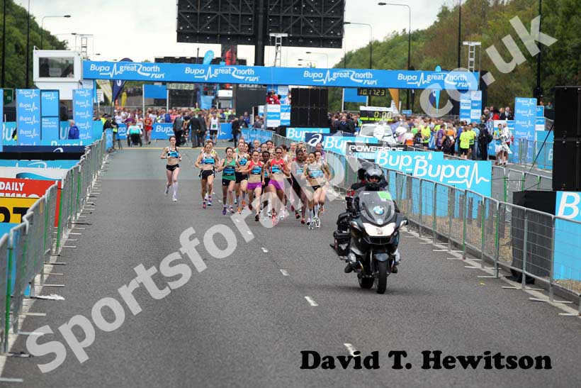 Start of the womens 2012 BUPA Great North Run.